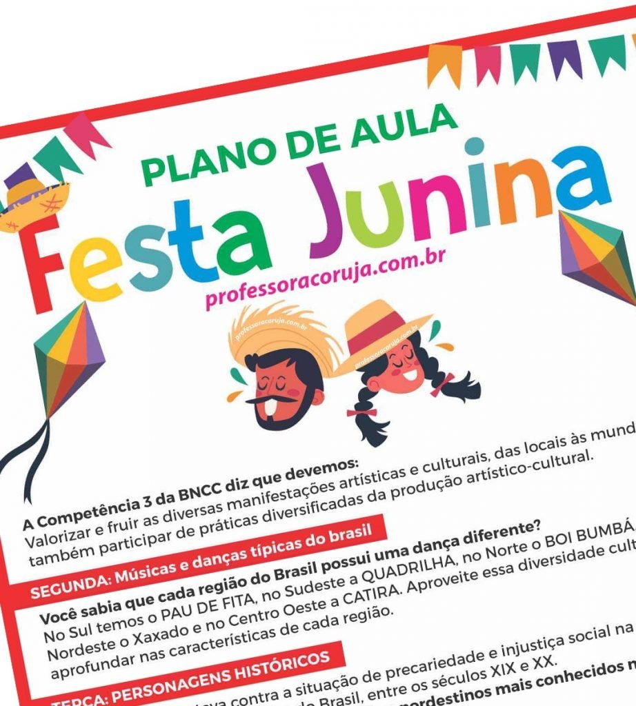 Plano De Aula Para Uma Semana Inteira Festa Junina Educa O