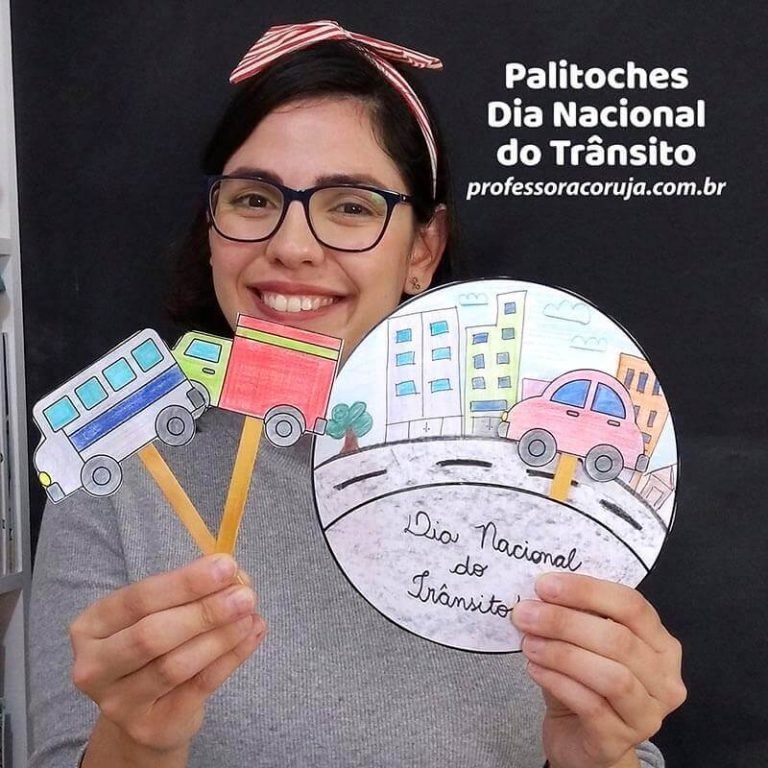 Palitoches Dia Nacional Do Tr Nsito Professora Coruja