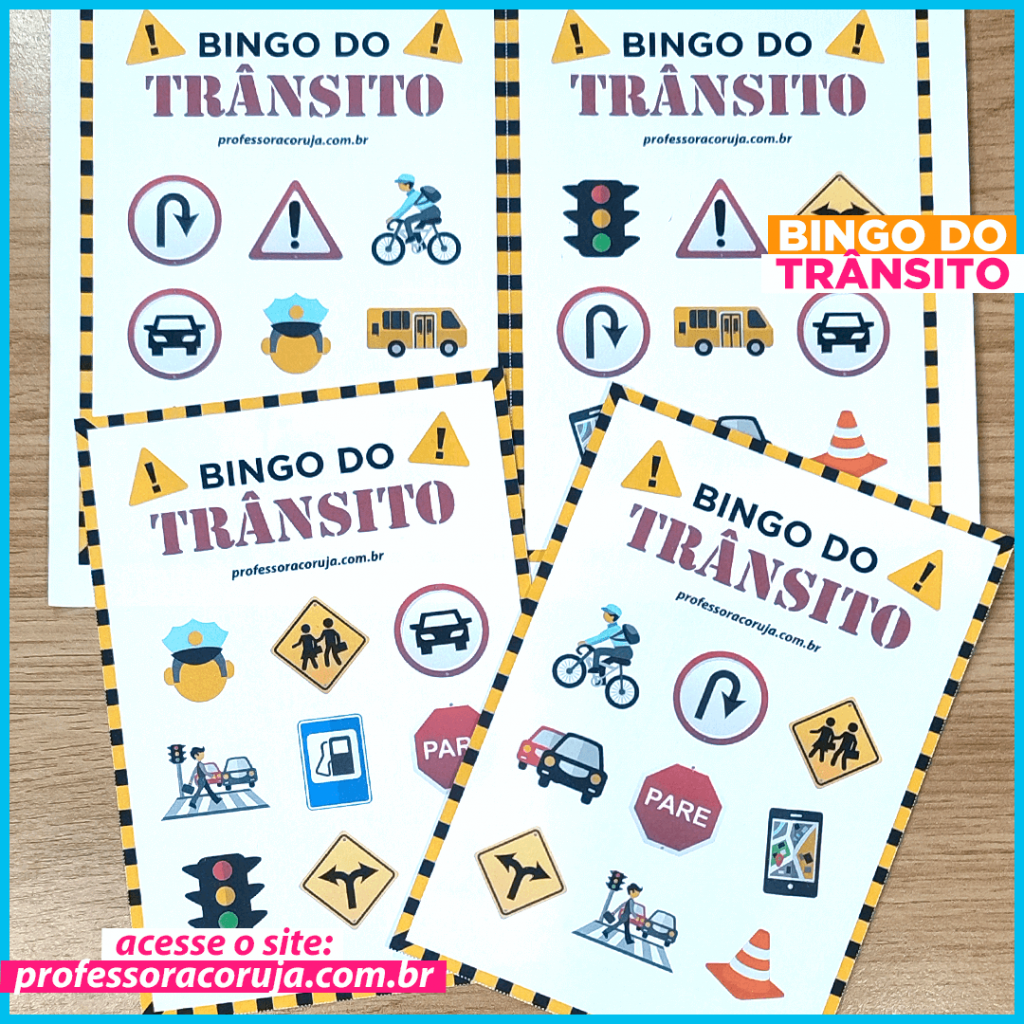 Bingo Do Tr Nsito Professora Coruja