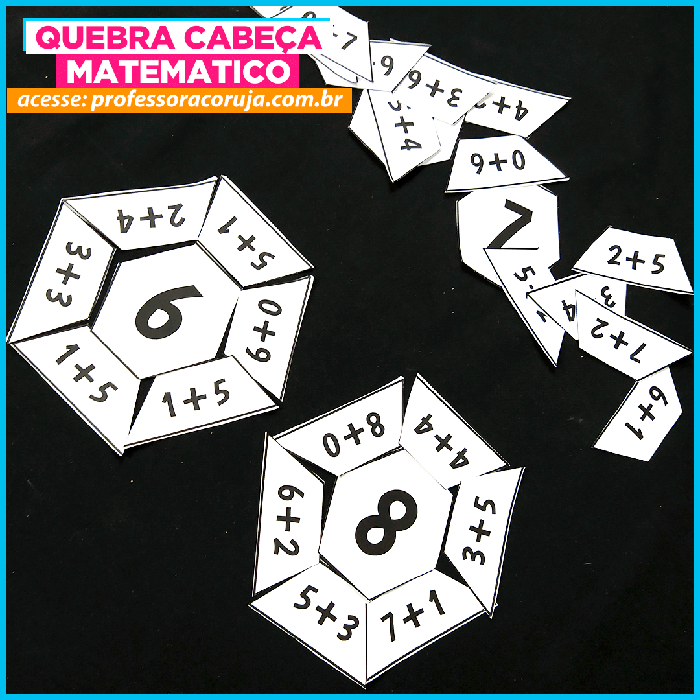 Ferramentas Pedagógicas: Quebra-cabeças matemático  Quebra cabeça  matematico, Matemático, Matemáticos