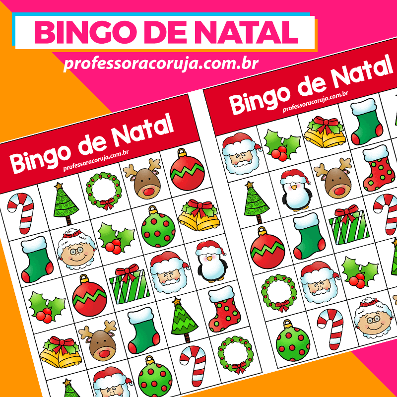 Bingo de Natal - Professora Coruja