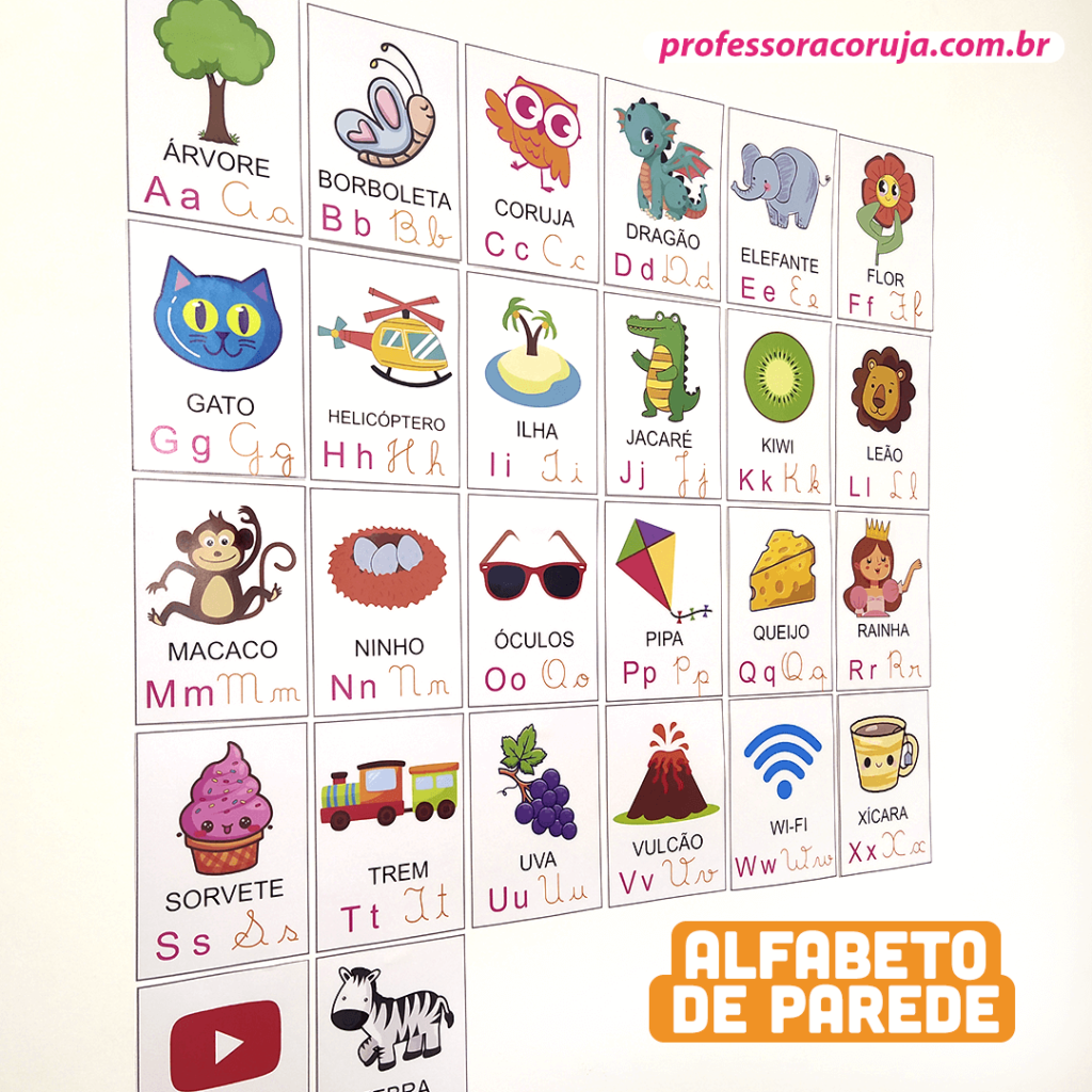 Alfabeto De Parede - Professora Coruja