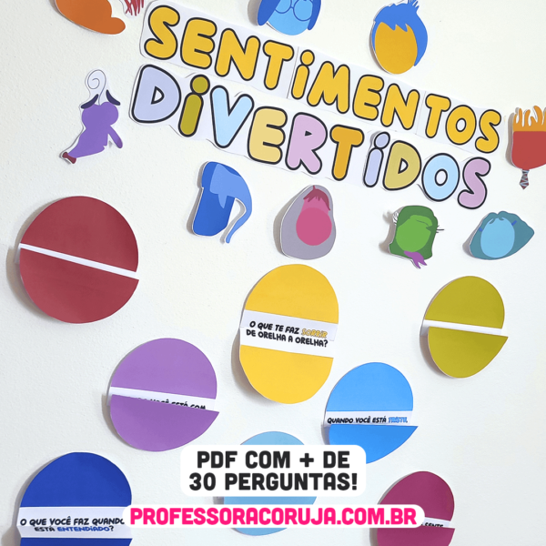 painel sentimentos divertidos