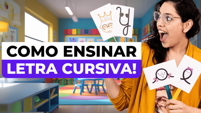 como ensinar letra cursiva facil professora coruja
