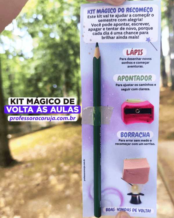 kit mágico de volta às aulas