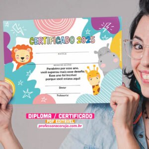 diplomas e certificados 2025 (quatro modelos)